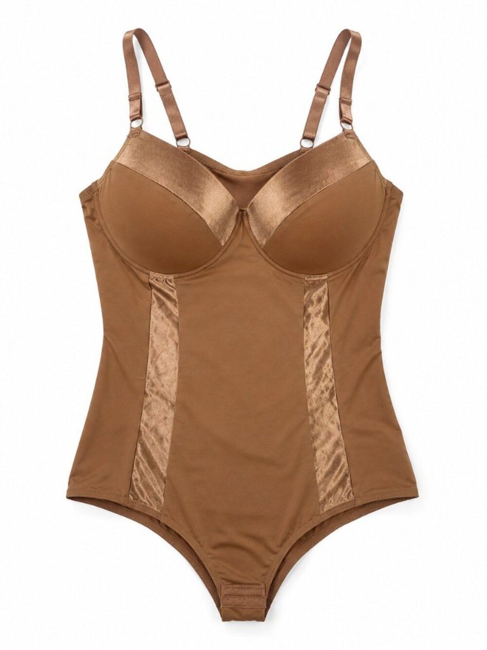Ashley Stewart Mocha Brown Medium Control Shaping Bodysuit 3X